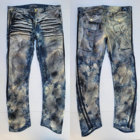 New Men's ROBIN'SJEAN sz 40 Warrior Slim Cargo Jeans